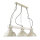 Vintage Pendelleuchte 3-flmg E27 Shabby Weiß HAKON