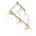 Vintage Pendelleuchte 3-flmg E27 Shabby Weiß HAKON