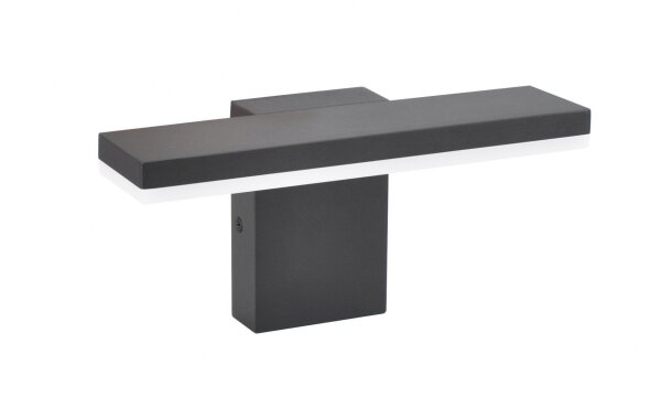 LED Wandleuchte Anthrazit blendarm 4000K 720lm