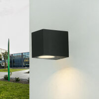 Kompakte Wandlampe f&uuml;r au&szlig;en Anthrazit GU10...