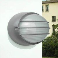 Maritime Wand Außenlampe Anthrazit oval AMSTERDAM
