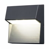LED Wandleuchte Anthrazit quadratisch IP65 außen