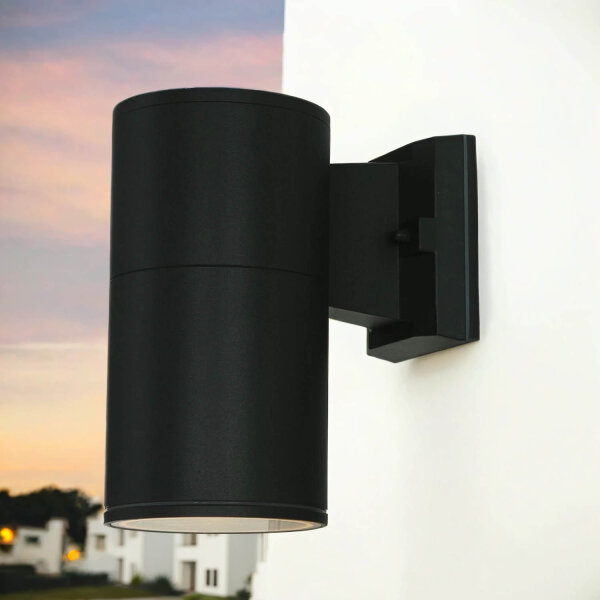 Außen Wandleuchte Anthrazit IP44 E27 Ø11cm H:21cm