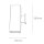 Außenlampe Anthrazit Up Down IP54 eckig 30cm