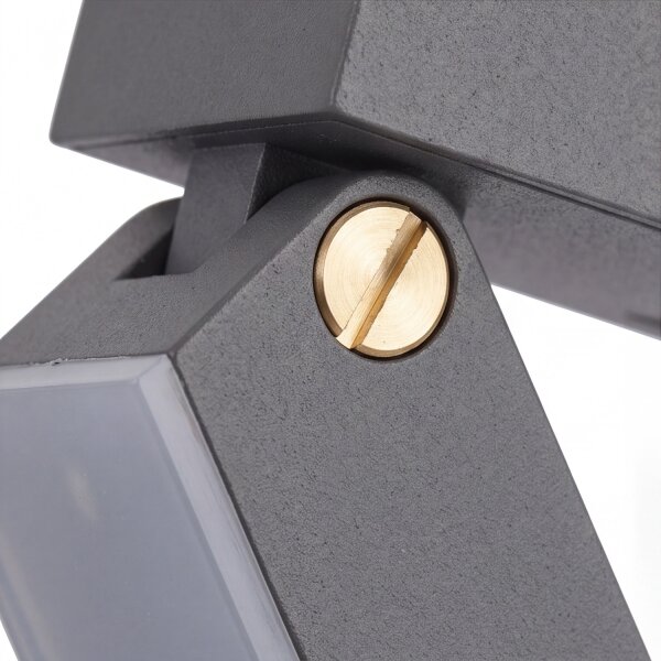 Wandleuchte Anthrazit verstellbar IP44 Aluminium