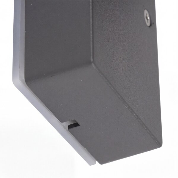 Wandleuchte Anthrazit verstellbar IP44 Aluminium