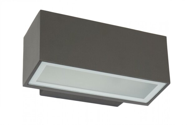 Up Down Wandleuchte Anthrazit IP54 B:22cm