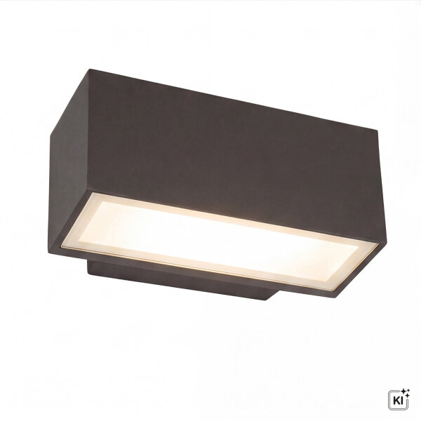 Up Down Wandleuchte Anthrazit IP54 B:22cm