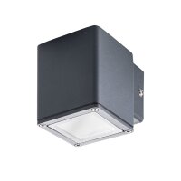 Wandlampe Au&szlig;en Anthrazit IP44 Aluminium Haust&uuml;r