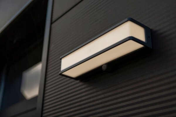 Wandleuchte außen Solar Bewegungsmelder LED Outdoor