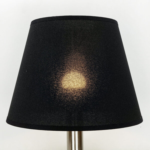 Lampenschirm Stoff für Tischlampe Schwarz E14