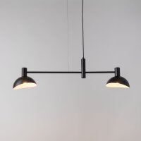 Moderne Pendelleuchte Schwarz Weiß Metall E14 bis...