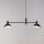 Moderne Pendelleuchte Schwarz Weiß Metall E14 bis 0,7 m
