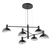 Moderne H&auml;ngelampe Metall Schwarz Wei&szlig; E14...