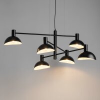 Moderne Hängelampe Metall Schwarz Weiß E14...