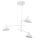 Weiße Pendelleuchte Metall 3-flammig B:75 cm E14 Modern