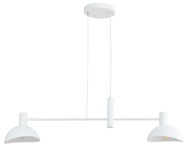 Moderne Hängelampe Metall Weiß L:90 cm E14 dekorativ