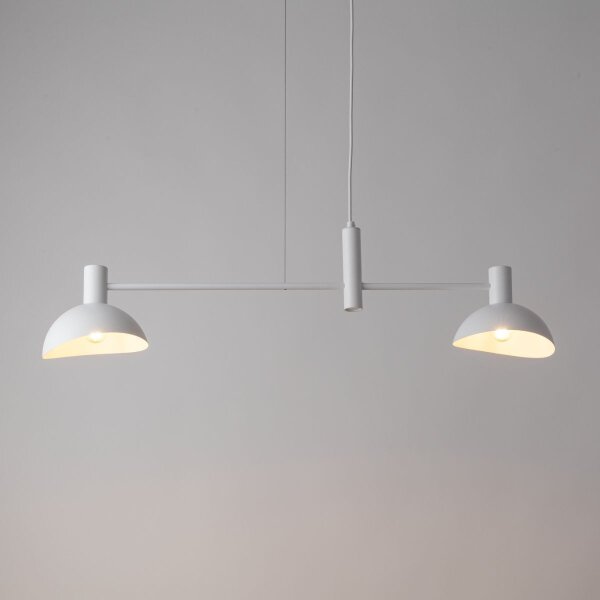 Moderne Hängelampe Metall Weiß L:90 cm E14 dekorativ