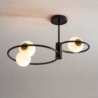 Deckenlampe Metall Glas Kugel Ø12 cm rund G9...