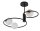 Deckenlampe Metall Glas Kugel Ø12 cm rund G9 3-flammig
