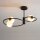Deckenlampe Metall Glas Kugel Ø12 cm rund G9 3-flammig