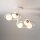Moderne Deckenleuchte Glas Metall G9 5-flammig blendarm