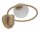 Moderne Wandleuchte Gold Glas Kugel B:25 cm G9 blendarm