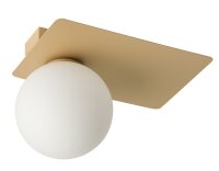 Goldene Deckenlampe Metall Glas Kugel Ø12,1 cm...