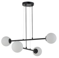 Große Hängelampe Metall Glas 4-flammig B:69 cm...