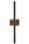 Moderne Wandleuchte Holz Schwarz Metall G9 H:50 cm