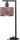 Schwarze Tischlampe Holz Metall H:48 cm E27 kompakt