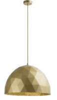 Runde Pendelleuchte Gold Metall stylisch E27 &Oslash;50 cm