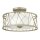 Edle Deckenleuchte RYAN Blattsilber &Oslash;51cm Lampe