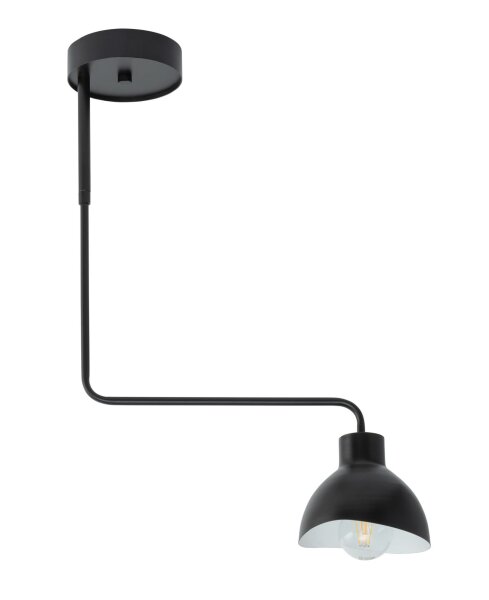 Metall Deckenleuchte Schwarz Weiß Modern E27 auffällig