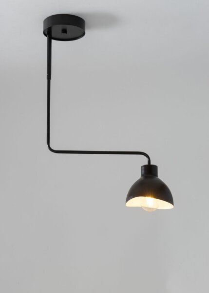 Metall Deckenleuchte Schwarz Weiß Modern E27 auffällig