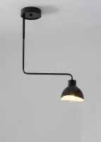 Metall Deckenleuchte Schwarz Weiß Modern E27...