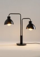 Tischlampe Metall Lesen E27 2-flammig 48 cm dekorativ