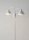 Stehlampe 2-flammig Weiß Metall Lesen E27 162 cm hoch