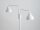 Stehlampe 2-flammig Weiß Metall Lesen E27 162 cm hoch