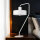 Retro Nachttischlampe Weiß Metall Lesen E27 61,5 cm