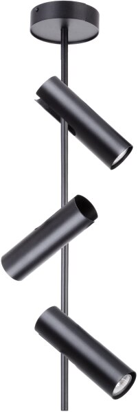 Deckenspot Schwarz 3-flammig Metall GU10 verstellbar