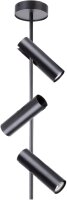 Deckenspot Schwarz 3-flammig Metall GU10 verstellbar