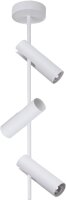 Moderner Deckenspot Wei&szlig; Metall H:76 cm GU10 3-flammig