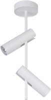 Weißer Deckenstrahler Metall GU10 H:55 cm beweglich