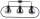 Design Deckenlampe Schwarz Silber Metall Glas 83 cm E27