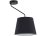 Schwarze Deckenlampe Metall Kunststoff E27 wohnlich
