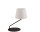 Nachttischlampe Schwarz Wei&szlig; blendarm 43 cm wohnlich
