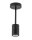 Deckenlampe Schwarz Metall H:27 cm GU10 Beleuchtung