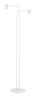 Stehleuchte Wei&szlig; Metall Modern Lesen 162 cm 2-flammig
