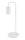Wei&szlig;e Tischlampe Metall Lesen 46 cm GU10 minimalistisch